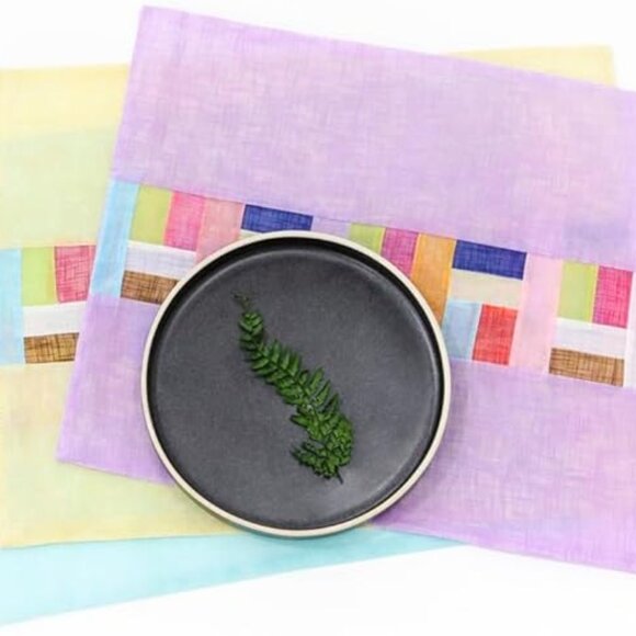 Set of 6pcs Korean Traditional Table Placemats | Ramie Fabric | Quilt | Hanbok - Picture 6 of 14